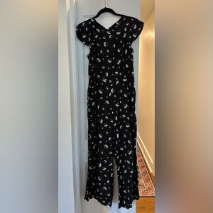 LOFT Lily Tie Back Jumpsuit - Size 4